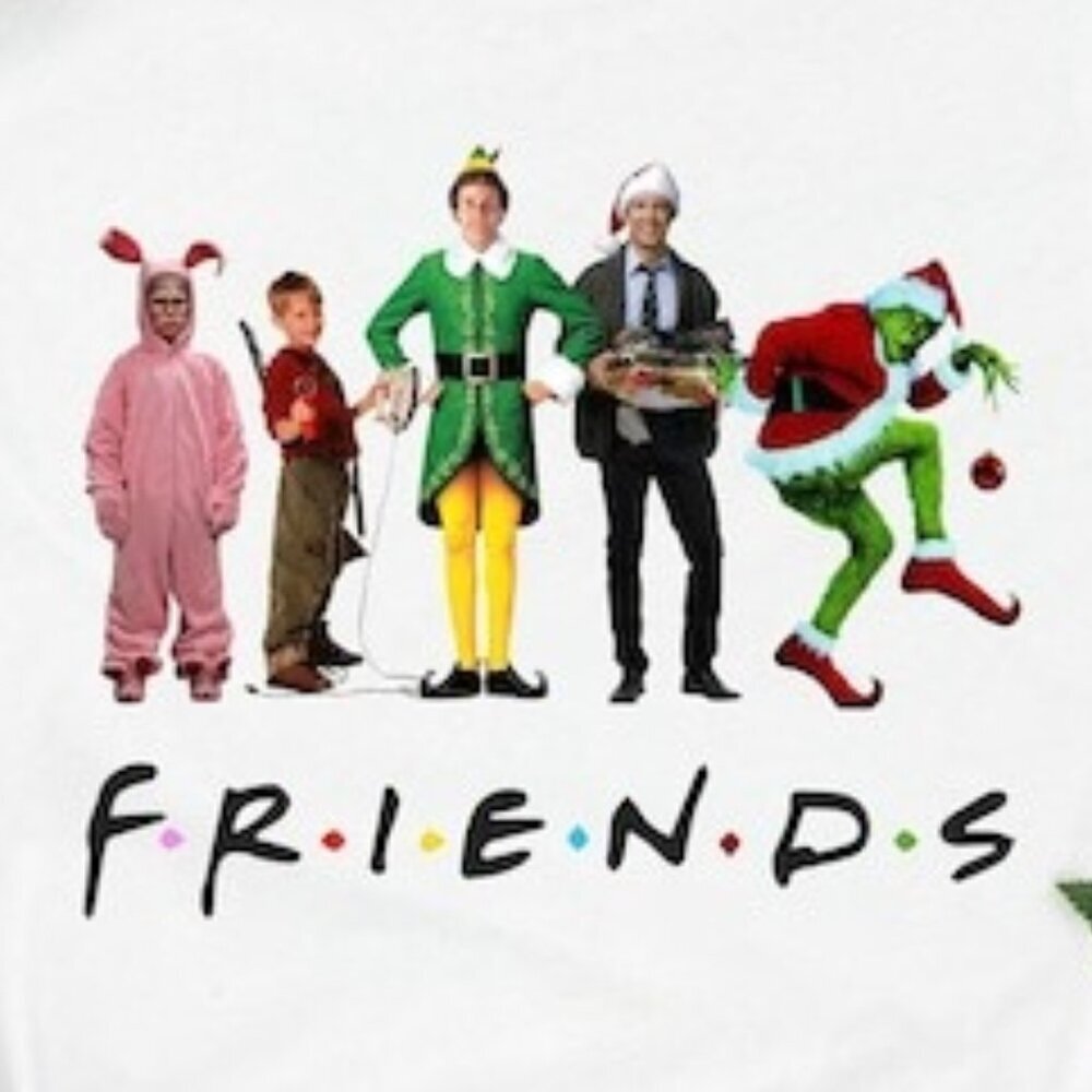 Christmas Movie Watching Graphic T-Shirt Friends Xmas Holiday Fan Gift Shirt 17 - Picture 2 of 5